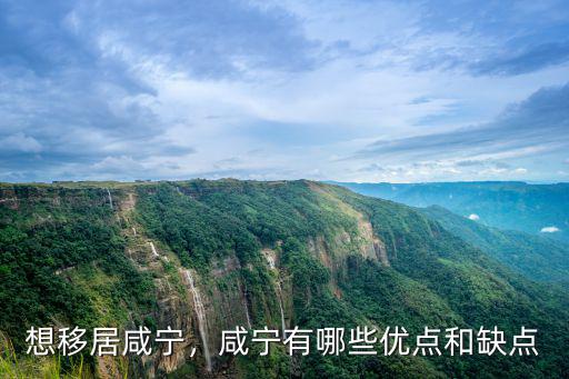 想移居咸寧，咸寧有哪些優(yōu)點和缺點