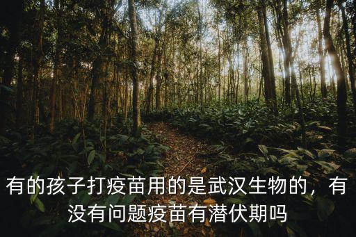 有的孩子打疫苗用的是武漢生物的，有沒有問題疫苗有潛伏期嗎