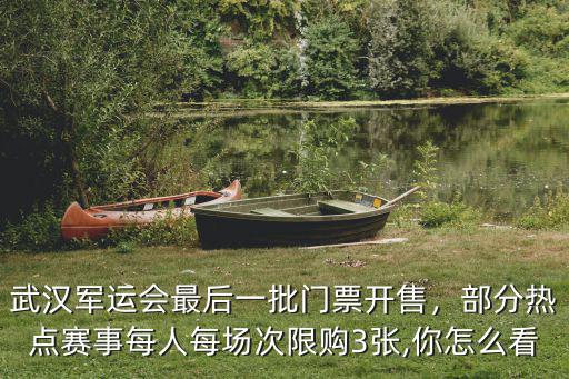 武漢軍運會最后一批門票開售，部分熱點賽事每人每場次限購3張,你怎么看
