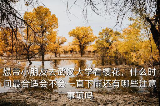 想帶小朋友去武漢大學看櫻花，什么時間最合適會不會一直下雨還有哪些注意事項嗎
