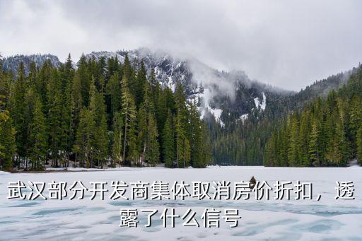 武漢部分開發商集體取消房價折扣，透露了什么信號