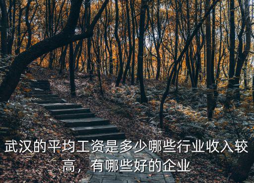 武漢的平均工資是多少哪些行業(yè)收入較高，有哪些好的企業(yè)