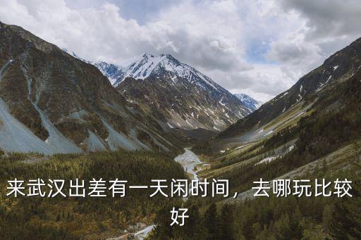 來武漢出差有一天閑時間，去哪玩比較好