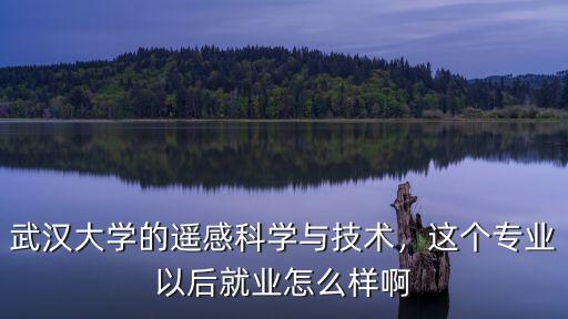 武漢大學研究生遙感專業怎么樣,遙感專業前景怎么樣