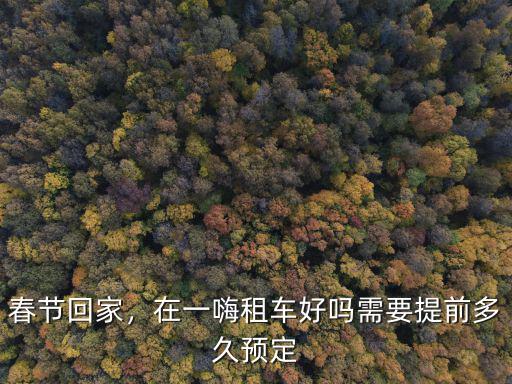 春節回家，在一嗨租車好嗎需要提前多久預定