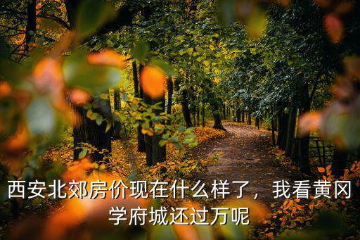 西安北郊房?jī)r(jià)現(xiàn)在什么樣了，我看黃岡學(xué)府城還過萬(wàn)呢