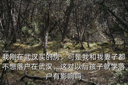 我剛在武漢買的房，可是我和我妻子都不想落戶在武漢，這對以后孩子就學落戶有影響嗎