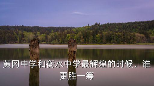 黃岡中學和衡水中學最輝煌的時候，誰更勝一籌