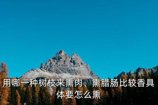 用哪一種樹枝來熏肉、熏臘腸比較香具體要怎么熏