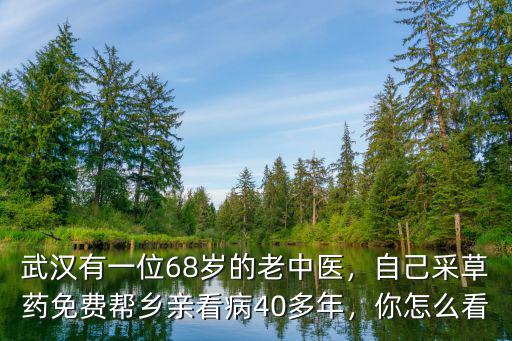 武漢有一位68歲的老中醫(yī)，自己采草藥免費(fèi)幫鄉(xiāng)親看病40多年，你怎么看