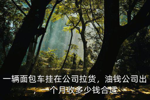 一輛面包車掛在公司拉貨，油錢公司出，一個(gè)月收多少錢合適