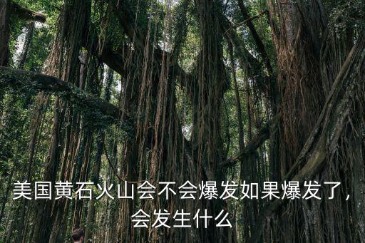 美國黃石火山會不會爆發如果爆發了，會發生什么