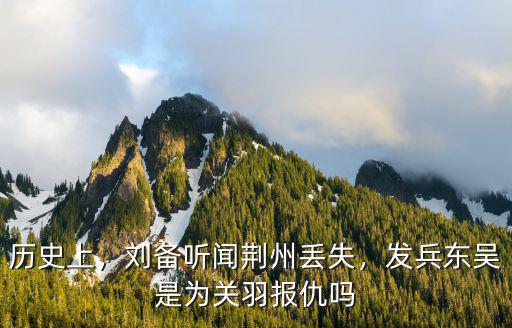 歷史上，劉備聽聞荊州丟失，發(fā)兵東吳是為關(guān)羽報仇嗎