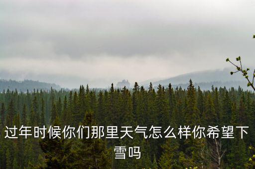 過年時候你們那里天氣怎么樣你希望下雪嗎