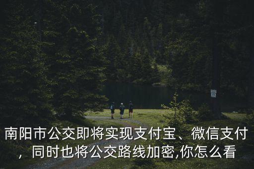 南陽(yáng)市公交即將實(shí)現(xiàn)支付寶、微信支付，同時(shí)也將公交路線加密,你怎么看