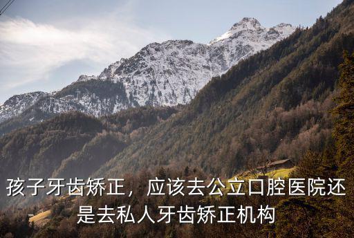 孩子牙齒矯正，應(yīng)該去公立口腔醫(yī)院還是去私人牙齒矯正機(jī)構(gòu)