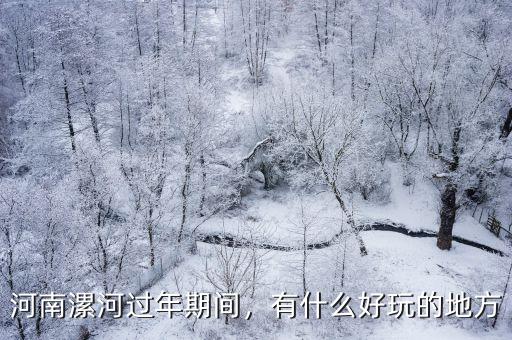 河南漯河過年期間，有什么好玩的地方