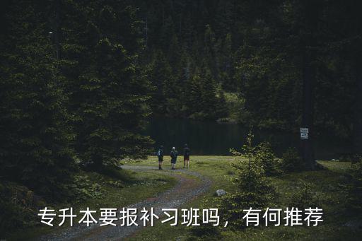 專升本要報補習班嗎，有何推薦