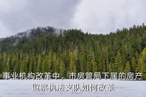 黃岡市房管局機構怎么改革,事業機構改革中