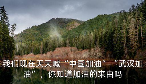 我們現在天天喊“中國加油”“武漢加油”，你知道加油的來由嗎