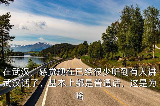 在武漢，感覺(jué)現(xiàn)在已經(jīng)很少聽(tīng)到有人講武漢話了，基本上都是普通話，這是為啥