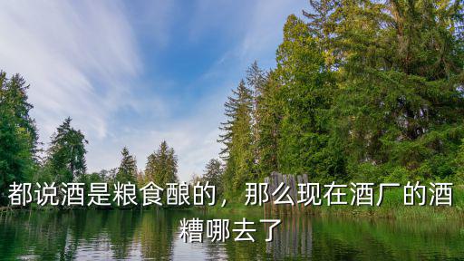 武漢啤酒廠的酒糟都是怎么處理的,都說(shuō)酒是糧食釀的