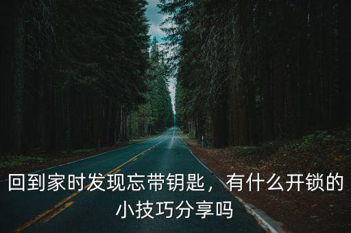 回武漢第二天就忘帶鑰匙怎么辦,家里人老是忘帶門(mén)鑰匙怎么辦