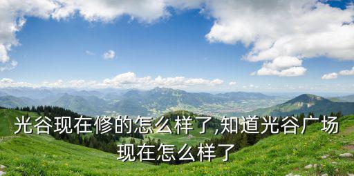 武漢光谷現在修的怎么樣了,知道光谷廣場現在怎么樣了