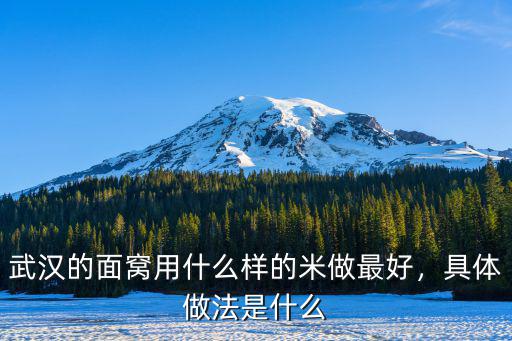 武漢的面窩用什么樣的米做最好，具體做法是什么