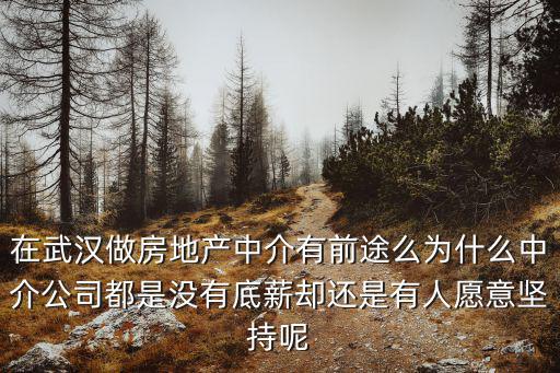 在武漢做房地產(chǎn)中介有前途么為什么中介公司都是沒有底薪卻還是有人愿意堅(jiān)持呢