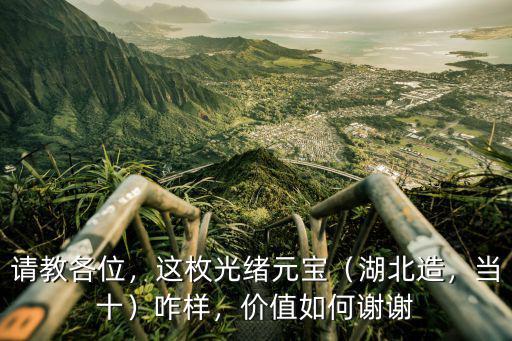 請教各位，這枚光緒元寶（湖北造，當十）咋樣，價值如何謝謝