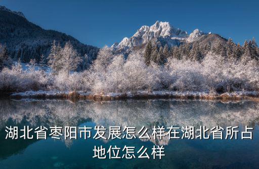 湖北省棗陽(yáng)市發(fā)展怎么樣在湖北省所占地位怎么樣