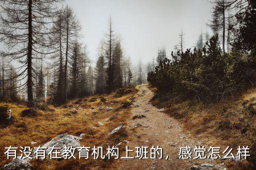 有沒有在教育機(jī)構(gòu)上班的，感覺怎么樣