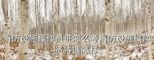 襄陽消防措施操作員證書怎么考,消防設施操作員證怎么考