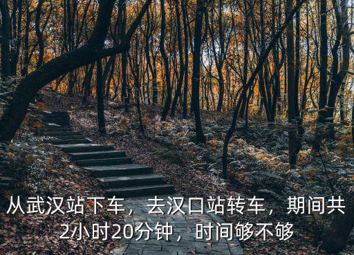 從武漢站下車，去漢口站轉車，期間共2小時20分鐘，時間夠不夠