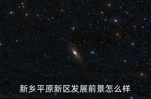 新鄉平原新區發展前景怎么樣