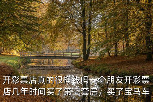 開彩票店真的很掙錢嗎一個(gè)朋友開彩票店幾年時(shí)間買了第二套房，買了寶馬車
