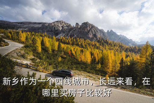 新鄉作為一個四線城市，長遠來看，在哪里買房子比較好