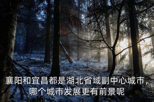 襄陽和宜昌都是湖北省域副中心城市，哪個城市發(fā)展更有前景呢
