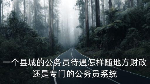 一個縣城的公務(wù)員待遇怎樣隨地方財政還是專門的公務(wù)員系統(tǒng)