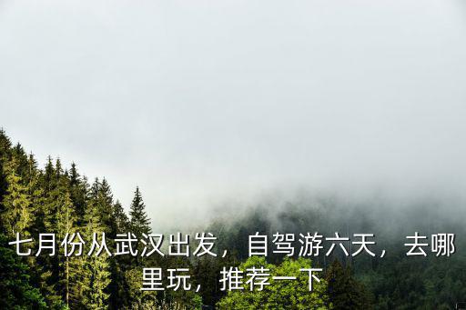 七月份從武漢出發，自駕游六天，去哪里玩，推薦一下