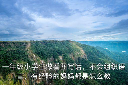 一年級小學生做看圖寫話，不會組織語言，有經驗的媽媽都是怎么教