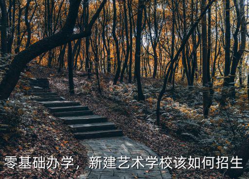 零基礎辦學，新建藝術學校該如何招生