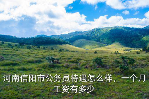 河南信陽市公務員待遇怎么樣，一個月工資有多少