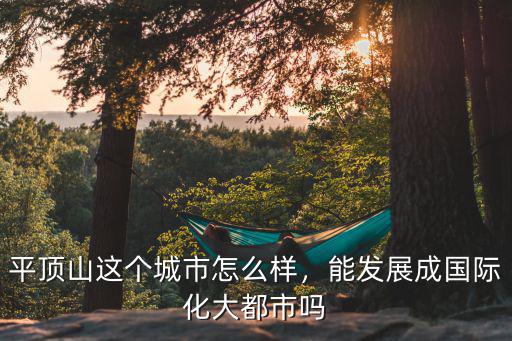平頂山這個城市怎么樣，能發展成國際化大都市嗎