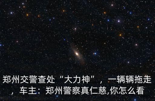 鄭州大力神怎么處理,鄭州交警查處大力神