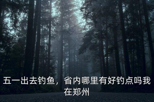 五一出去釣魚，省內哪里有好釣點嗎我在鄭州