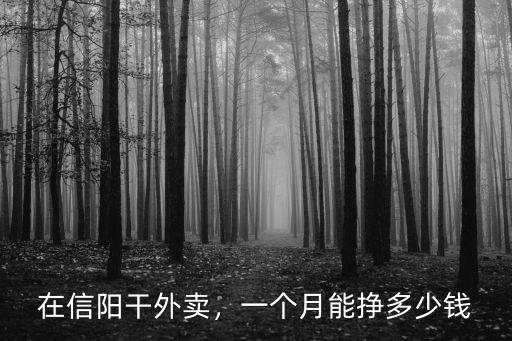 信陽跑車一個月多少錢,一個月能掙多少錢