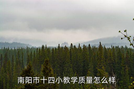 南陽市十四完在哪里,南陽市十四小教學質量怎么樣