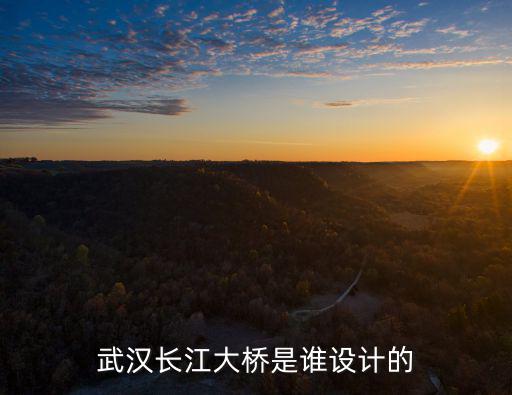 武漢長江大橋是誰設計的